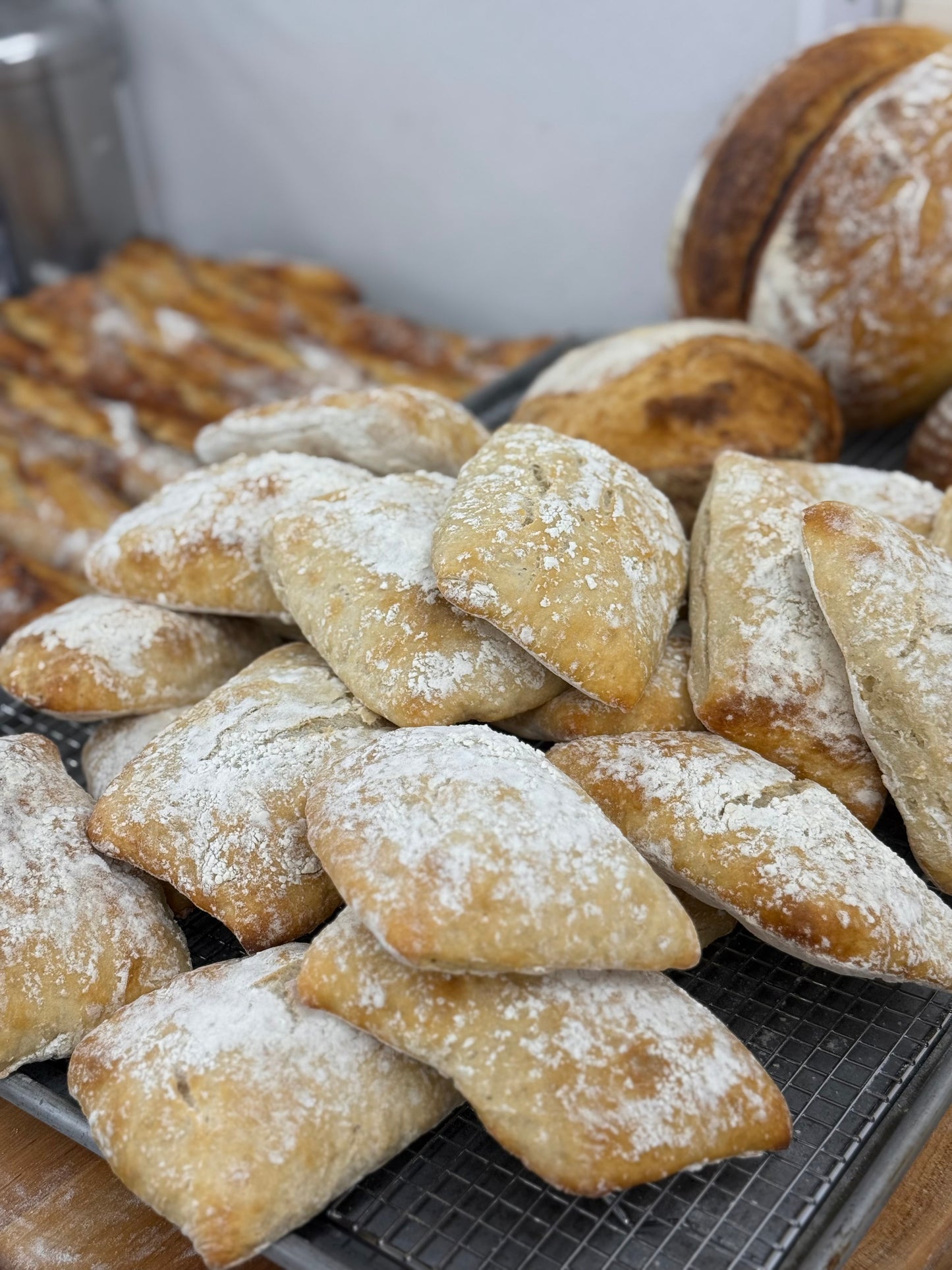 Sourdough Ciabatta Rolls