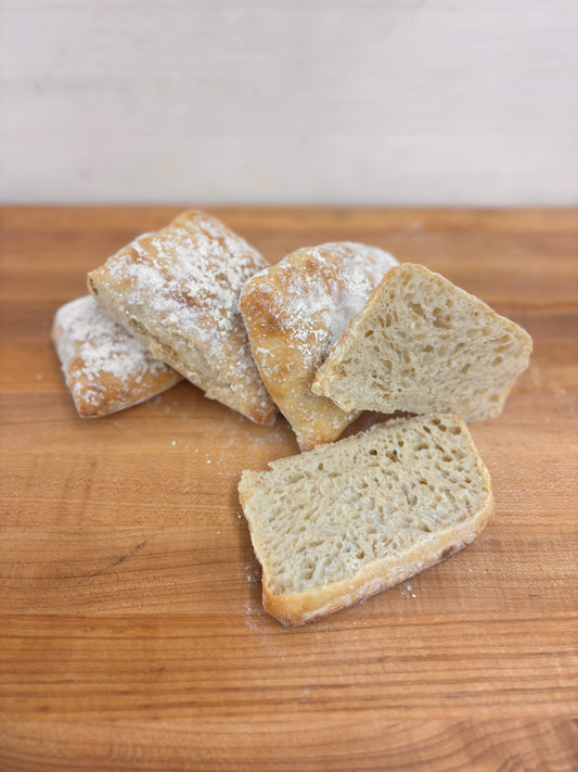 Sourdough Ciabatta Rolls (six rolls per order)